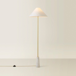 ValueLights Margot White Marble Taper Shade LED Floor Lamp - Wilko - thumbnail 6