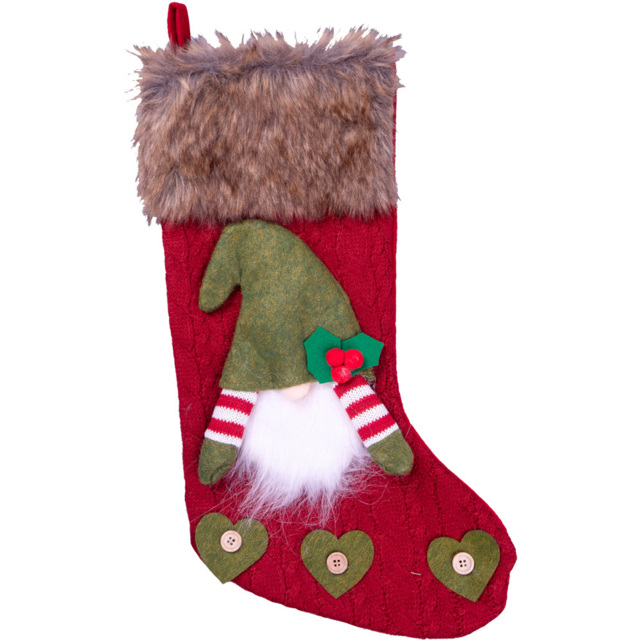 St Helens Luxury Red Gonk Christmas Stocking - Size: 420 x 235 x 15cm - Wilko - image 1