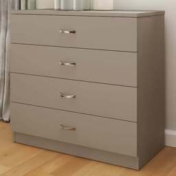 FWStyle Promo 4 Drawer Putty Modern Chest of Drawers - Brown - Wilko