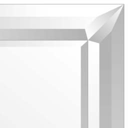 Sheringham All Glass Modern Leaner Mirror 165 x 79cm - Silver - MirrorOutlet - Wilko - thumbnail 4