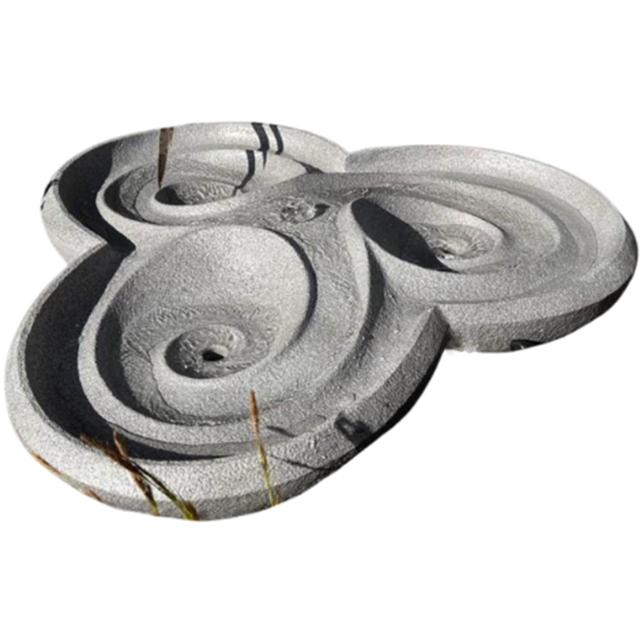 Tranquillity Dropa Stone LED Solar Water Feature - Size: 108 x 50 x 32cm - Grey - Wilko - image 1