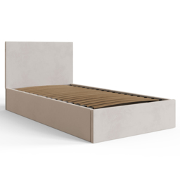GFW Single Natural Velvet End Lift Ottoman Bed - Wilko - thumbnail 5