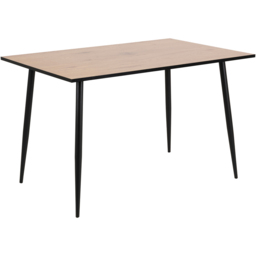Florence Wilma 4 Seater Dining Table Oak and Black - Furniture To Go - Wilko - thumbnail 3