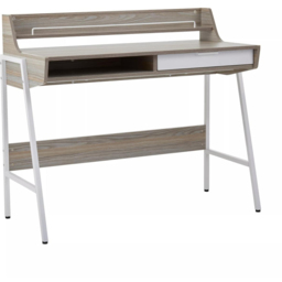 Premier Housewares Bradbury Light Oak Veneer Desk - Size: 104 x 48 x 89cm - Grey - Interiors by Premier - Wilko - thumbnail 7