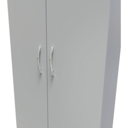 Crowndale Avon 2 Door 2 Drawer Dusk Grey Wardrobe Ready Assembled - Size: 2 Door, 2 Drawer - Wilko - thumbnail 7