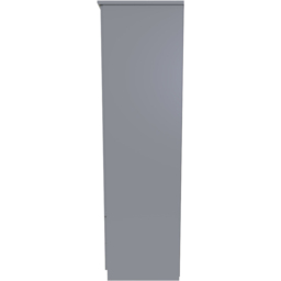 Crowndale Avon 2 Door 2 Drawer Dusk Grey Wardrobe Ready Assembled - Size: 2 Door, 2 Drawer - Wilko - thumbnail 6