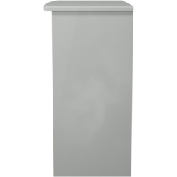 Crowndale Camden 3 Drawer Grey Gloss and Dusk Grey Dressing Table Ready Assembled - Grey Gloss & Dusk Grey - Wilko - thumbnail 4