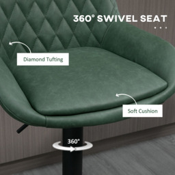 Portland Green Height Adjustable Bar Stool Set of 2 - Wilko - thumbnail 7