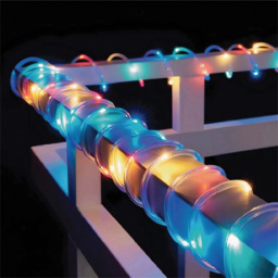 Xmas Haus 100 Multicolour LED Rope Light 10m - Size: 100 x 10 x 10cm - Wilko