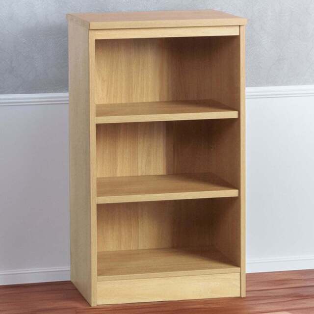 R White Cabinets 3 Shelf Classic Oak Mid Height Bookcase - Brown - Wilko - image 1