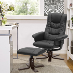 Living and Home Black Duck Feet Armchair with Footrest - Size: Single - Wilko - thumbnail 6