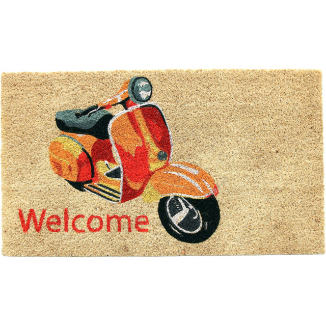 Coco & Coir Scooter Ride Coir Door Mat 45 x 75cm - n/a - Coco & Coir ® - Wilko - image 1