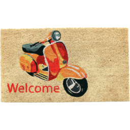 Coco & Coir Scooter Ride Coir Door Mat 45 x 75cm - n/a - Coco & Coir ® - Wilko - thumbnail 1