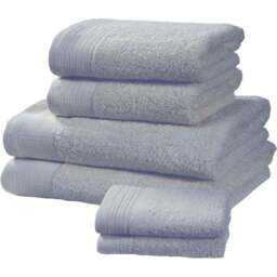 Rapport Home Chatsworth Super Soft 600gsm Combed Cotton Blue Hand Towel - Size: 3 x 80 x 50cm - Wilko
