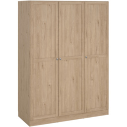 Florence Brande 3 Door Jackson Hickory Oak Wardrobe - Brown - Furniture To Go - Wilko - thumbnail 4