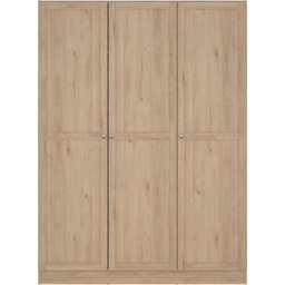 Florence Brande 3 Door Jackson Hickory Oak Wardrobe - Brown - Furniture To Go - Wilko - thumbnail 3