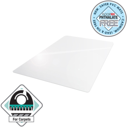 Floortex Advantagemat PVC Chair Mat 90 x 120cm - Clear - Wilko - thumbnail 7