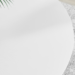 Furniturebox Arona 6 Seater Round Dining Table White High Gloss and Black - Size: 4 Seater - Wilko - thumbnail 3