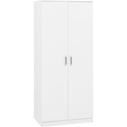 Seconique Dakota 2 Door White Wardrobe - Size: 175 x 75 x 48cm - Wilko - thumbnail 3