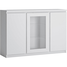 Florence Fribo 3 Door White Sideboard - Size: 40 x 135 x 92cm - Wilko - thumbnail 3