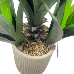 Leaf Agave Tropical Display Artificial Plant in Pot 4ft - Size: 110 x 70 x 70cm - Pink - Wilko - thumbnail 5