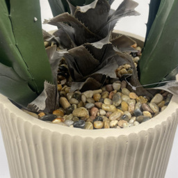 Leaf Agave Tropical Display Artificial Plant in Pot 4ft - Size: 110 x 70 x 70cm - Pink - Wilko - thumbnail 4