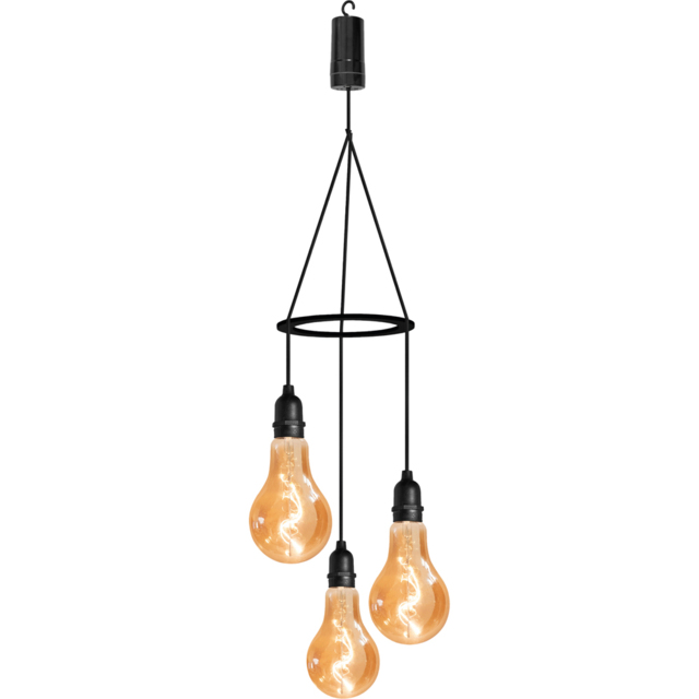 Luxform Battery Operated Glass Filament Bulbs - Size: 17.5 x 17.5 x 9.15cm - Clear - Wilko - image 1
