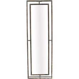 Sadie Rustic Effect Metal Framed Mirror - Natural - The Port. Co Gallery - Wilko - thumbnail 1