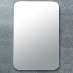 Eden Rectangular Bathroom Mirror - Silver - Wilko - thumbnail 4