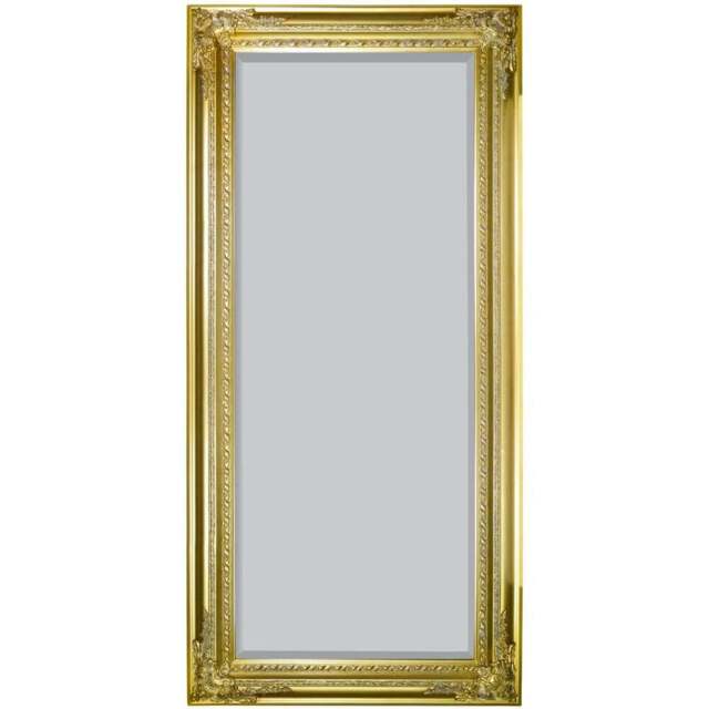 MirrorOutlet Caspian Vintage Gold Antique Wall Mirror 178 x 87cm - Wilko - image 1