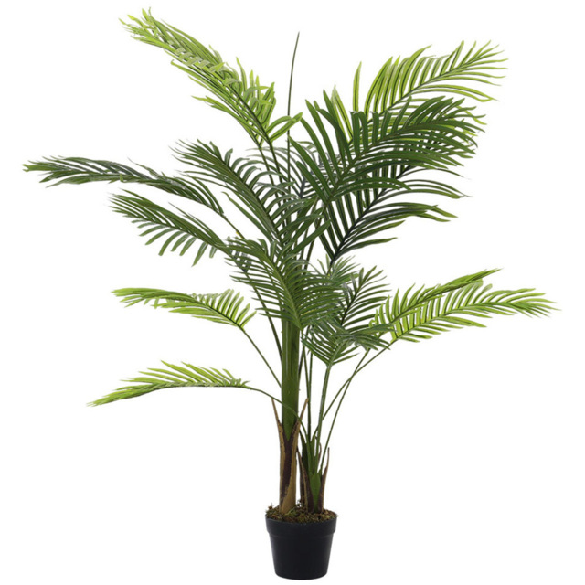 Living and Home Artificial Bamboo Palm Tree in Pot 150cm - Green - Wilko - image 1