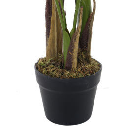 Living and Home Artificial Bamboo Palm Tree in Pot 150cm - Green - Wilko - thumbnail 6