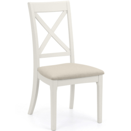 Julian Bowen Provence Set of 2 Ivory and Grey Dining Chair - Wilko - thumbnail 4