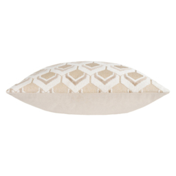 Paoletti Ledbury Warm Taupe Velvet Jacquard Cushion - Size: 45 x 45 cm - Multi - Wilko - thumbnail 4
