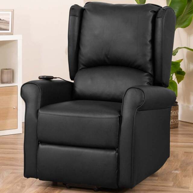 Artemis Home Corcoran Black Massage and Heat Electric Recliner Chair - Size: Single - Wilko - image 1