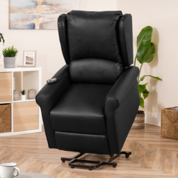 Artemis Home Corcoran Black Massage and Heat Electric Recliner Chair - Size: Single - Wilko - thumbnail 5