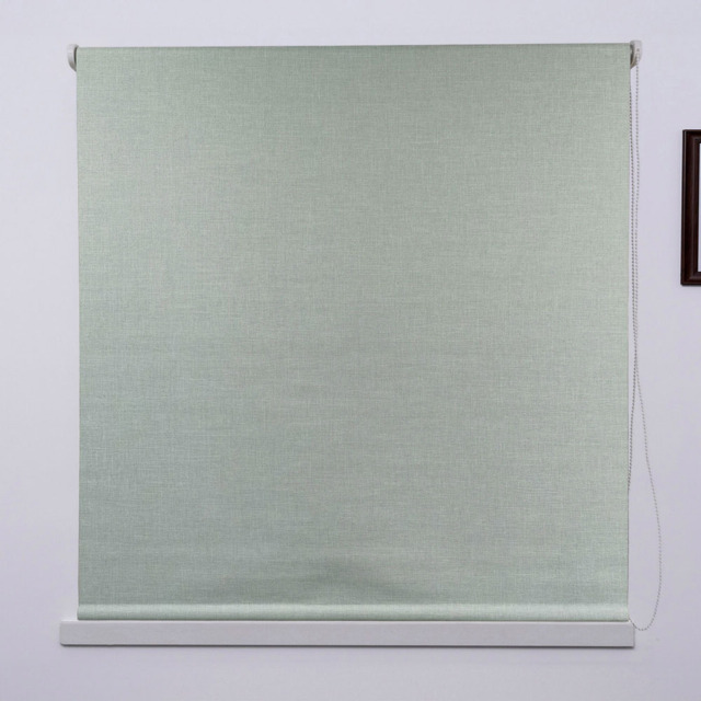Textured Blackout Blind - Soft Green/60cm - Size: W 60 x D 160cm - Wilko - image 1