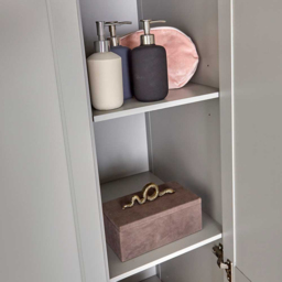 Home Source Avon 3 Door Light Grey with Oak Top Wardrobe - Wilko - thumbnail 5