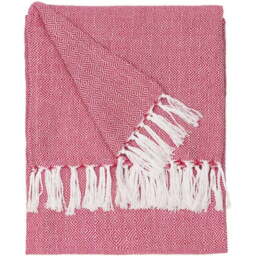 Furn Dessa Pink Geometric Woven Throw 130 x 180cm - Wilko - thumbnail 1