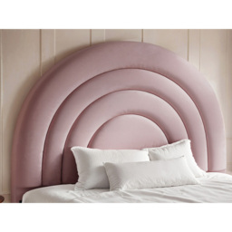 Flair Ava Small Double Pink Velvet Ottoman Bed - Wilko - thumbnail 5