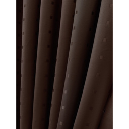 Alan Symonds Madison Chocolate Ring Top Curtain 229 x 274cm - Size: W 229 x D 274cm - Brown - Wilko - thumbnail 7