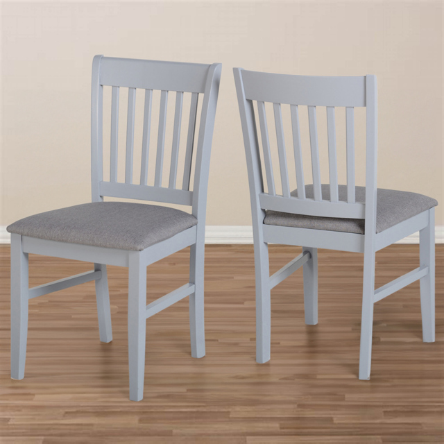 Seconique Oxford 2 Grey Dining Chairs - Size: Set of 2 - Wilko - image 1