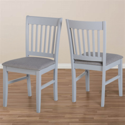 Seconique Oxford 2 Grey Dining Chairs - Size: Set of 2 - Wilko - thumbnail 1