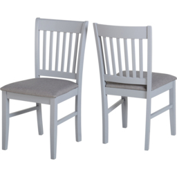 Seconique Oxford 2 Grey Dining Chairs - Size: Set of 2 - Wilko - thumbnail 3
