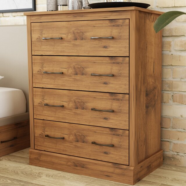 Camford 4 Drawer Chest of Drawers - Brown - Wilko - image 1