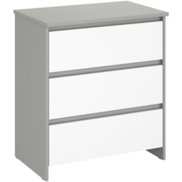 Shefa 880 3 Drawer Grey and White Kids Changing Unit - Size: 92 x 80 x 50cm - Grey-white - Wilko - thumbnail 4