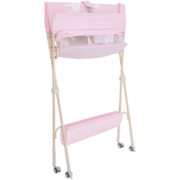 H&O Direct Newborn Diaper Changing Table with Storage - Size: 122 x 75 x 76cm - Pink - Wilko - thumbnail 3