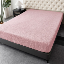 Groundlevel Single Pink Soft Teddy Fleece Fitted Bed Sheet - Wilko - thumbnail 3