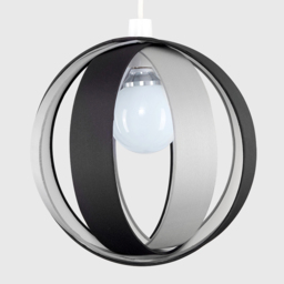 ValueLights J90 Black and Grey Pendant Shade - Size: 29 x 29 x 29cm - Wilko - thumbnail 4