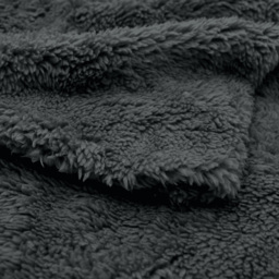 Velosso King Size Charcoal Teddy Fleece Duvet Set - Grey - Wilko - thumbnail 4